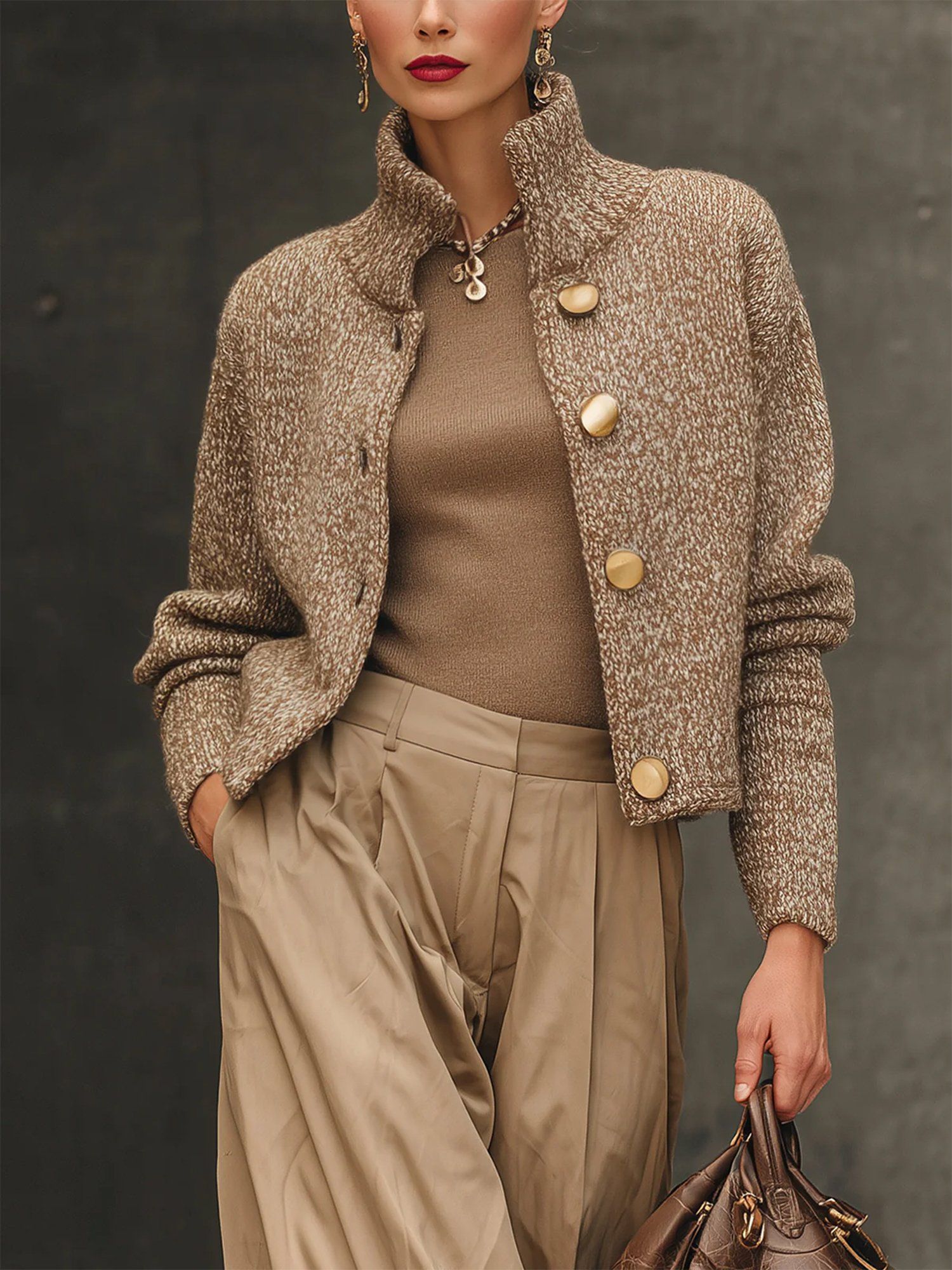 Josephine Knit Jacket - Sleek, Elegant Layering Essential