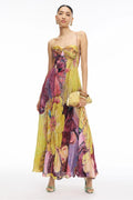 Kiara | Multicolored Ikat Print Maxi Dress