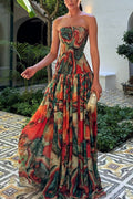 Sienna | Strapless Ombre Maxi Dress
