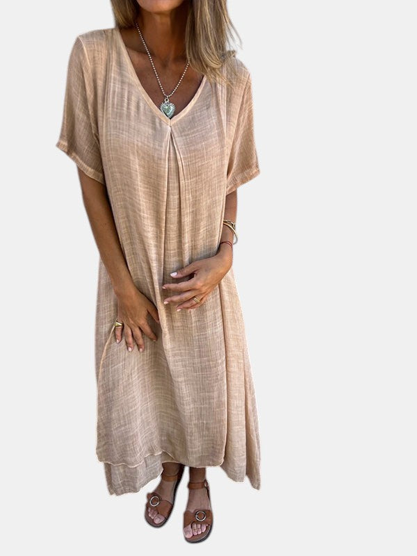 Amy™ | Tummy Coverage V-neck Dress