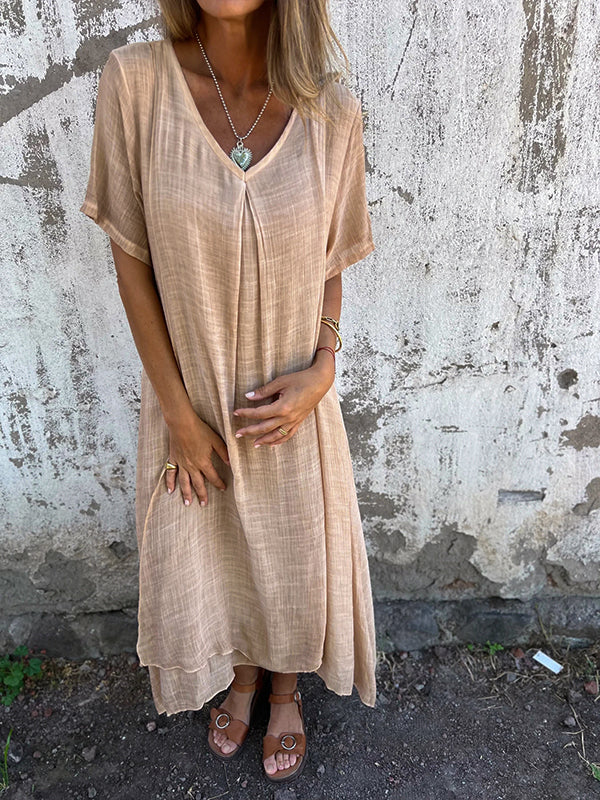 Amy™ | Tummy Coverage V-neck Dress