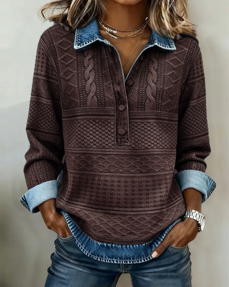 Gwen - Relaxed Half-Breasted Jumper