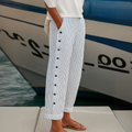 Ella | Stylish Striped Button Trousers