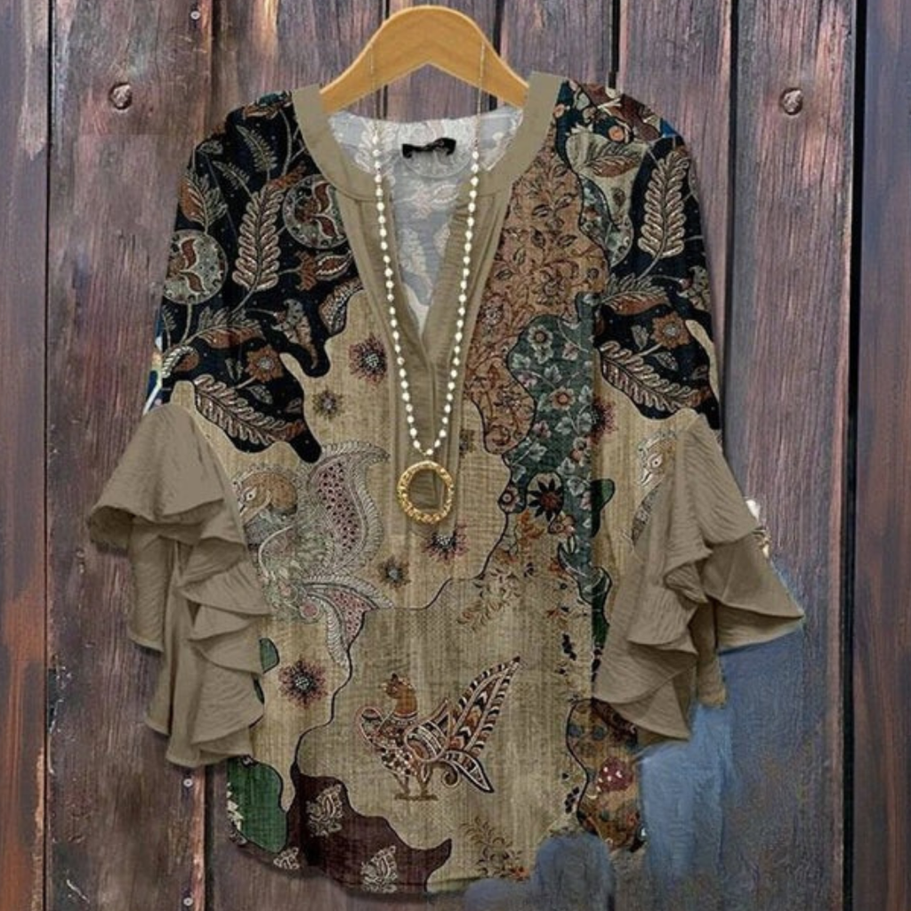 Phoenix | Elegant Blouse with Patterns