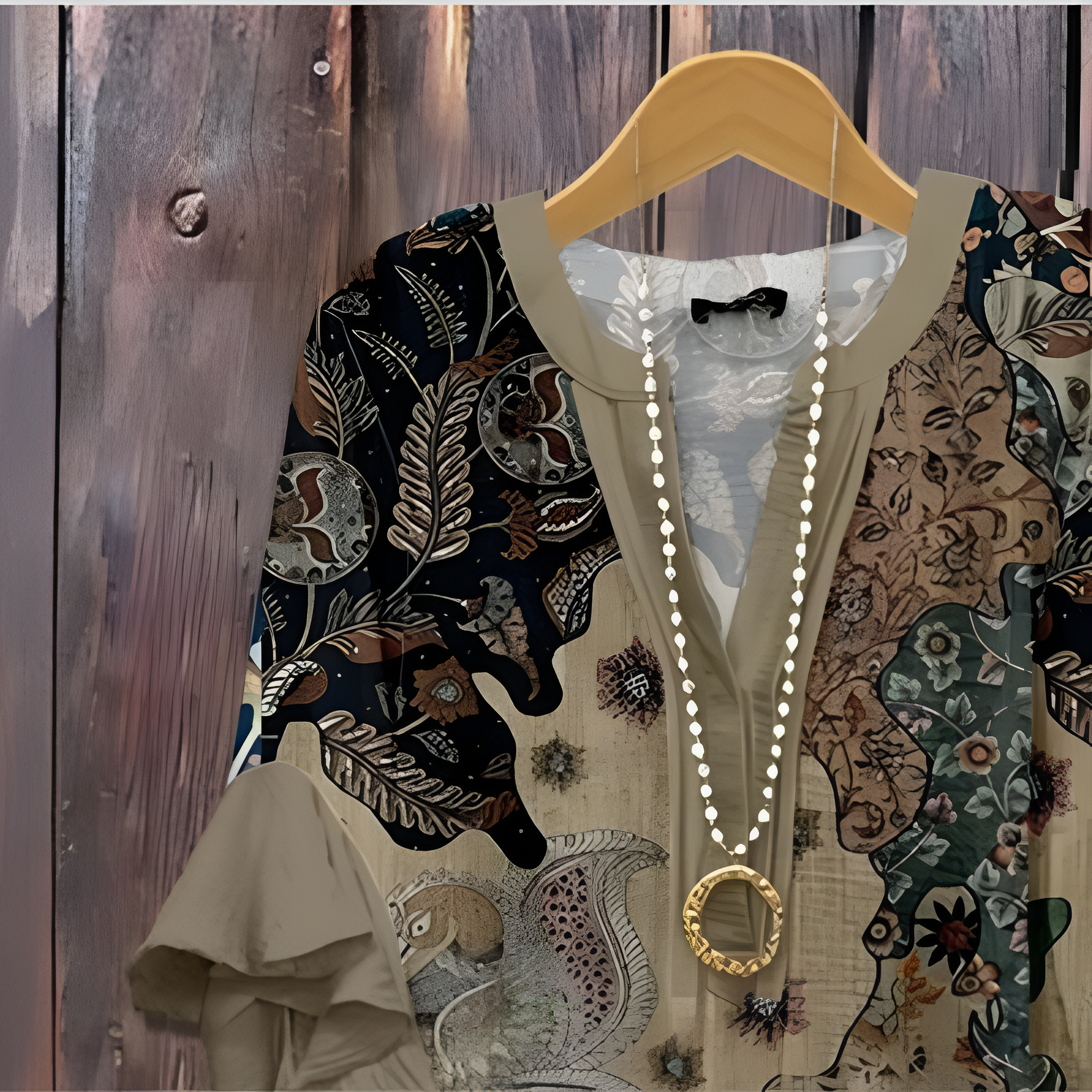 Phoenix | Elegant Blouse with Patterns