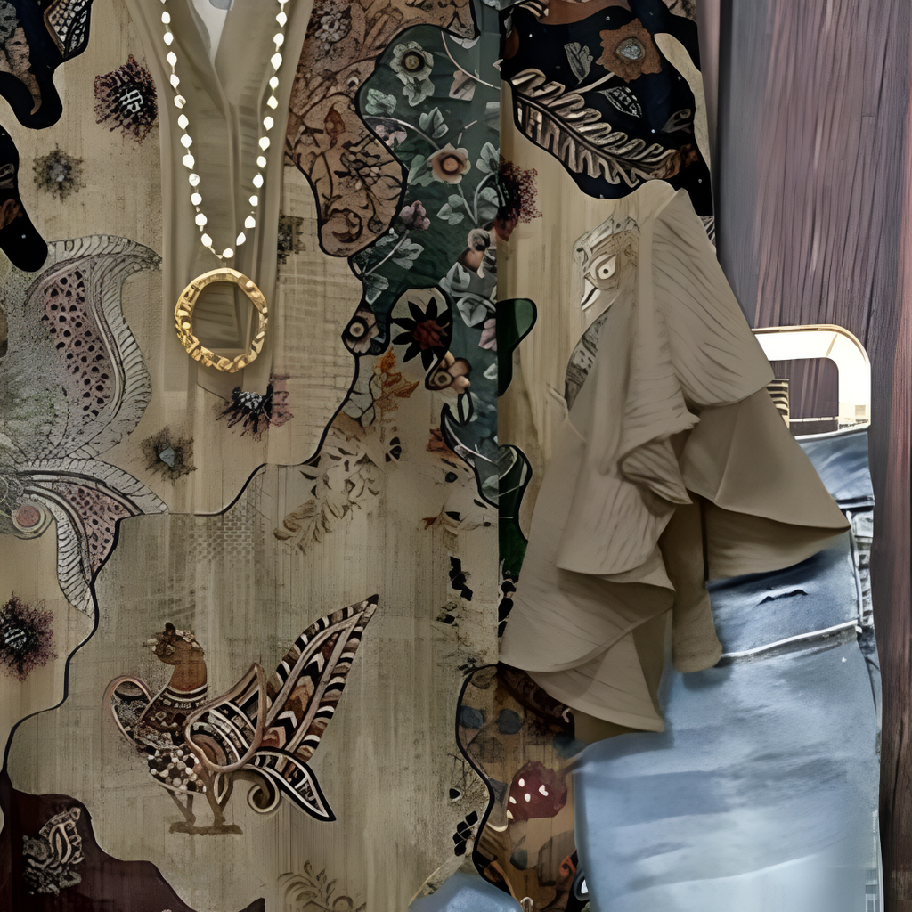 Phoenix | Elegant Blouse with Patterns
