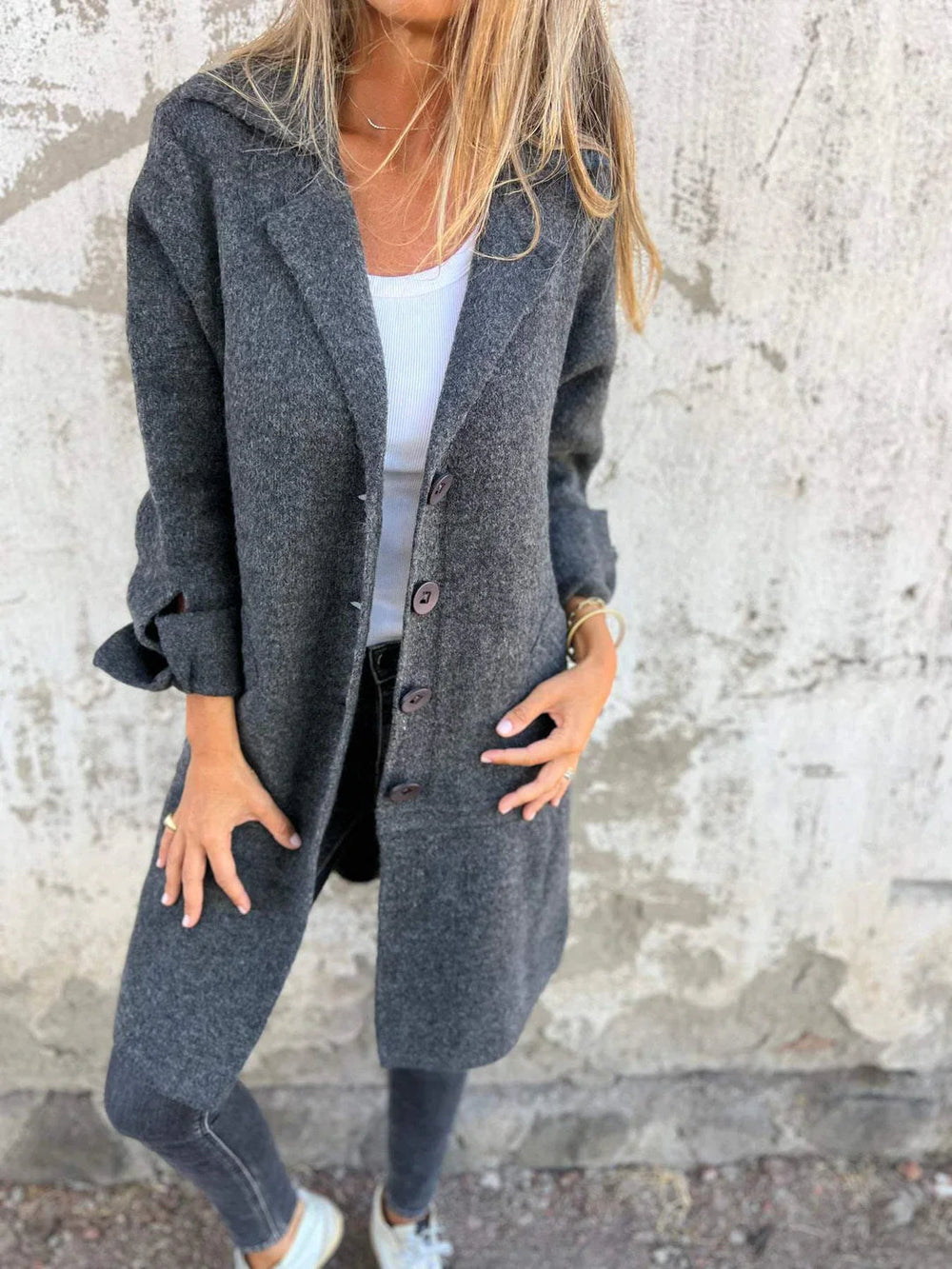 Blythe Women's Wool Coat | Elegant Long Design, Versatile and Stylish 1