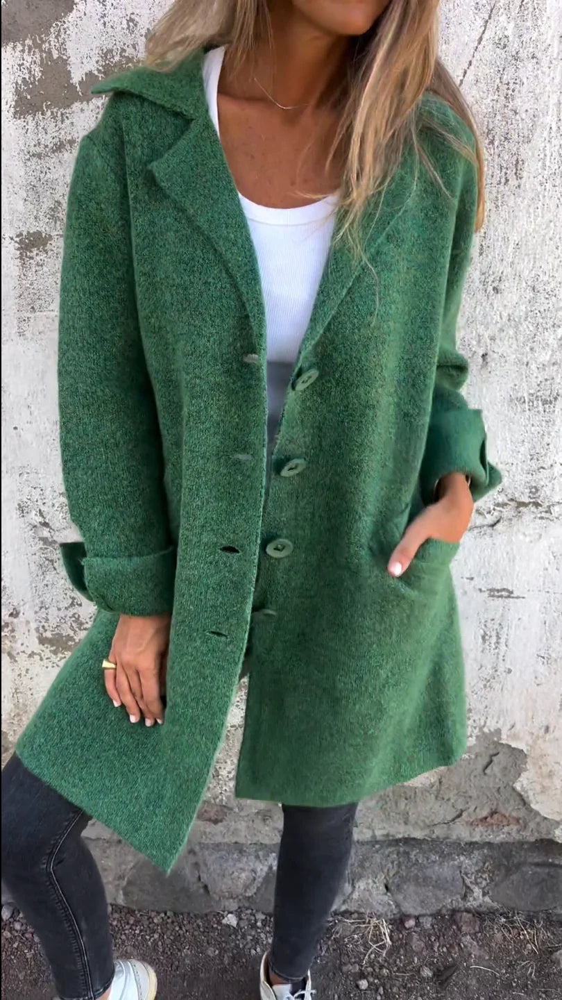 Blythe Women's Wool Coat | Elegant Long Design, Versatile and Stylish 2