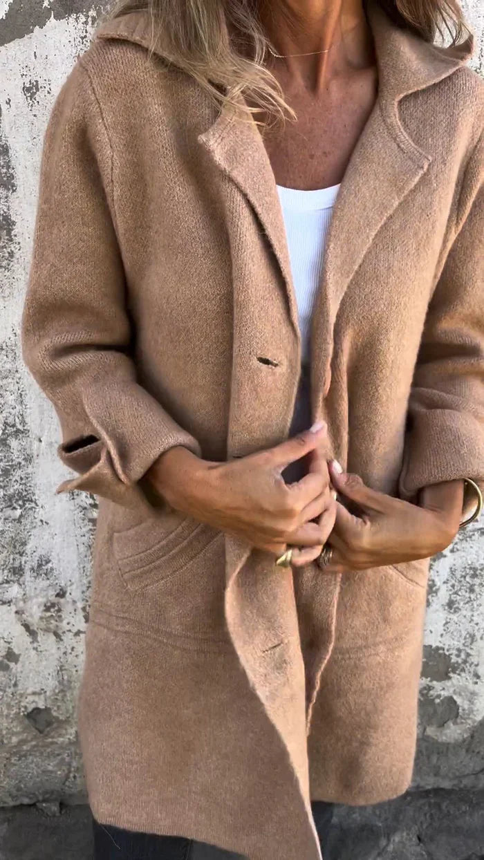 Blythe Women's Wool Coat | Elegant Long Design, Versatile and Stylish 3