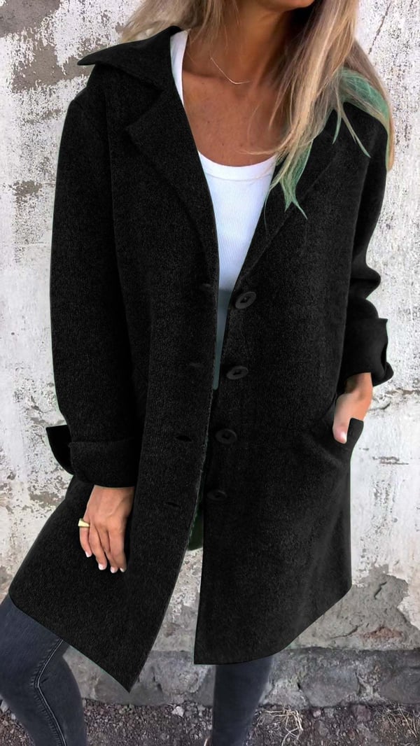 Blythe Women's Wool Coat | Elegant Long Design, Versatile and Stylish 4