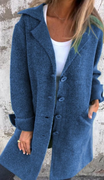 Blythe Women's Wool Coat | Elegant Long Design, Versatile and Stylish 5
