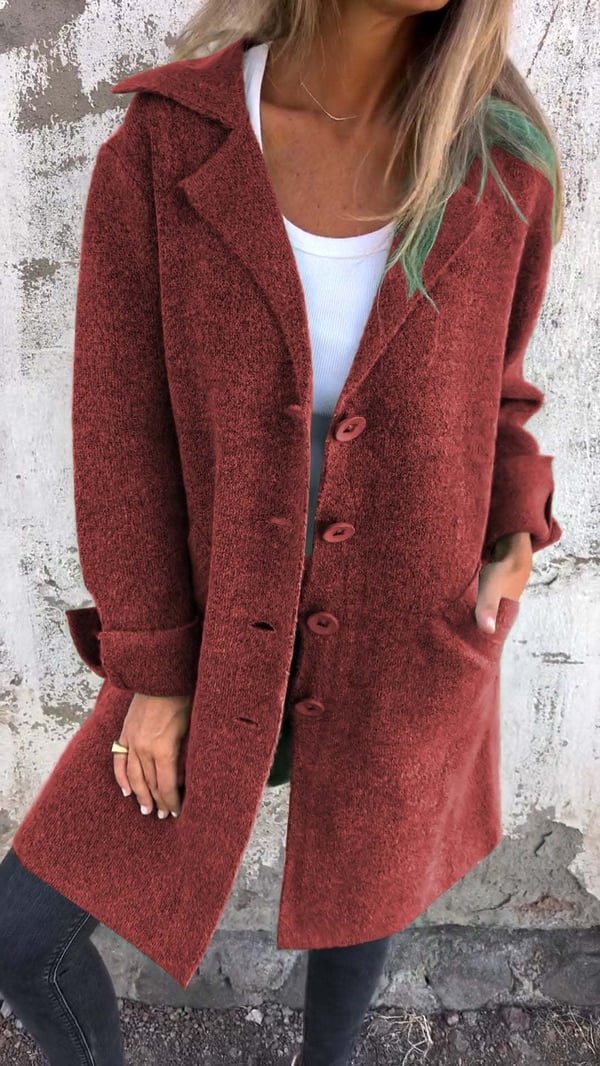 Blythe Women's Wool Coat | Elegant Long Design, Versatile and Stylish 6