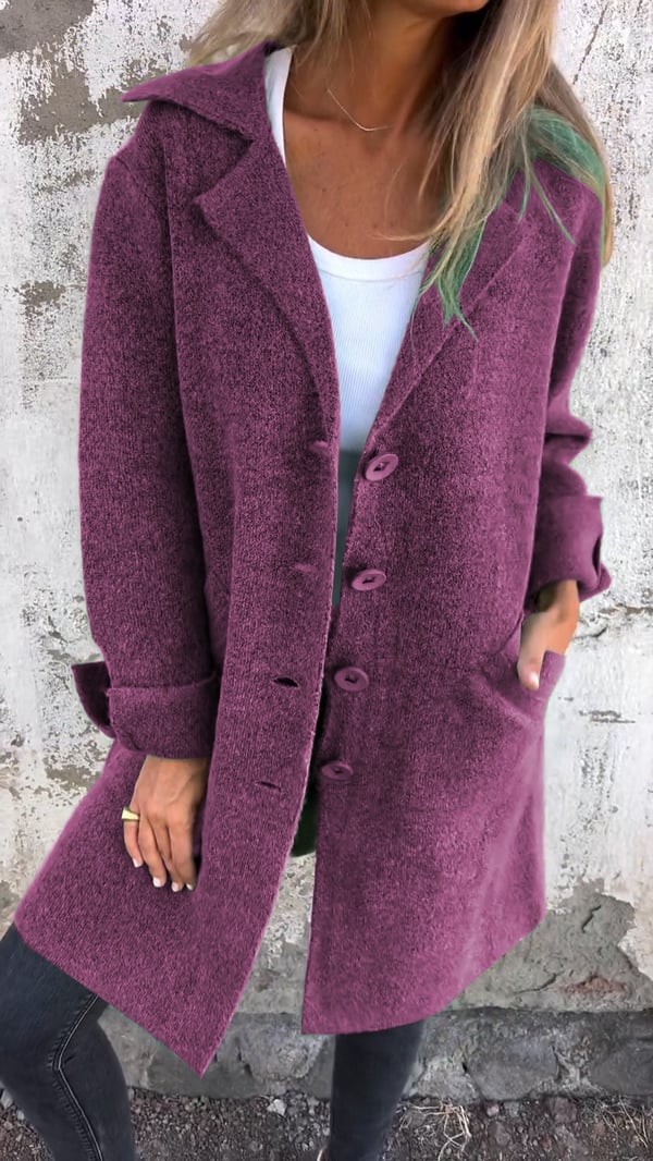 Blythe Women's Wool Coat | Elegant Long Design, Versatile and Stylish 7
