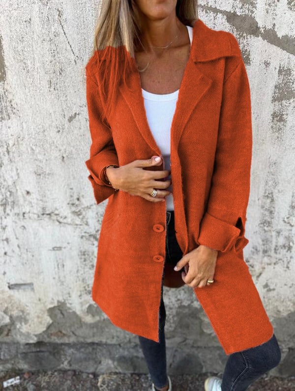 Blythe Women's Wool Coat | Elegant Long Design, Versatile and Stylish 8