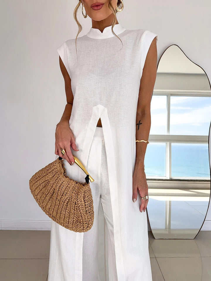 Breezy Women's Set | Linen Viscose Blend, Relaxed Loungewear 3
