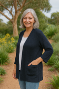 Elspeth | Soft-Knit Everyday Cardigan - Flattering. Fuss-free