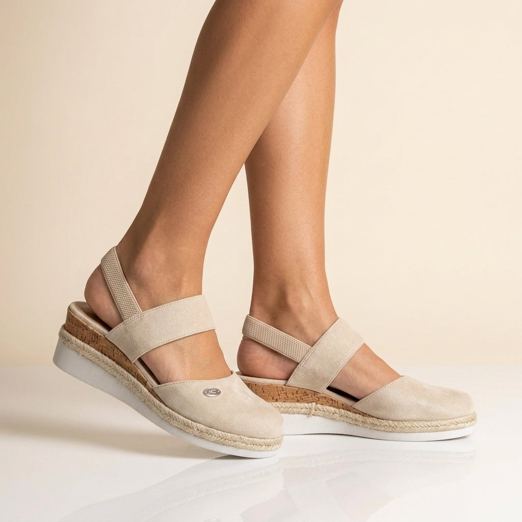 Evelyn Women's Platform Sandals | Ergonomic Espadrille Design, Adjustable Back Strap 0