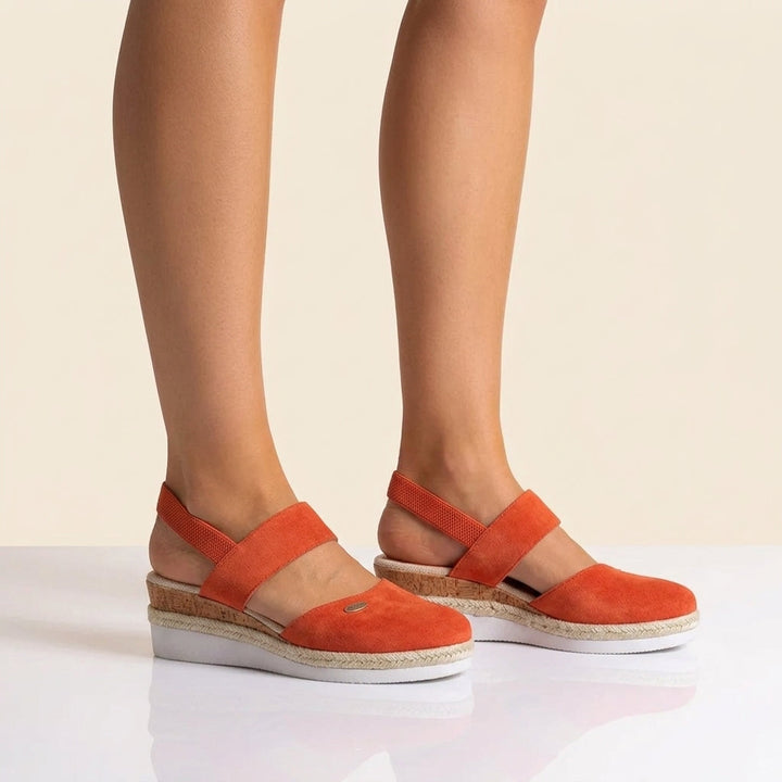 Evelyn Women's Platform Sandals | Ergonomic Espadrille Design, Adjustable Back Strap 6