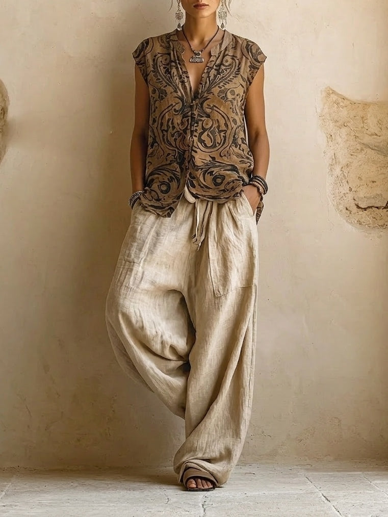 Evelyn Women's Set | Cotton Blend Loungewear, Casual Chic 2