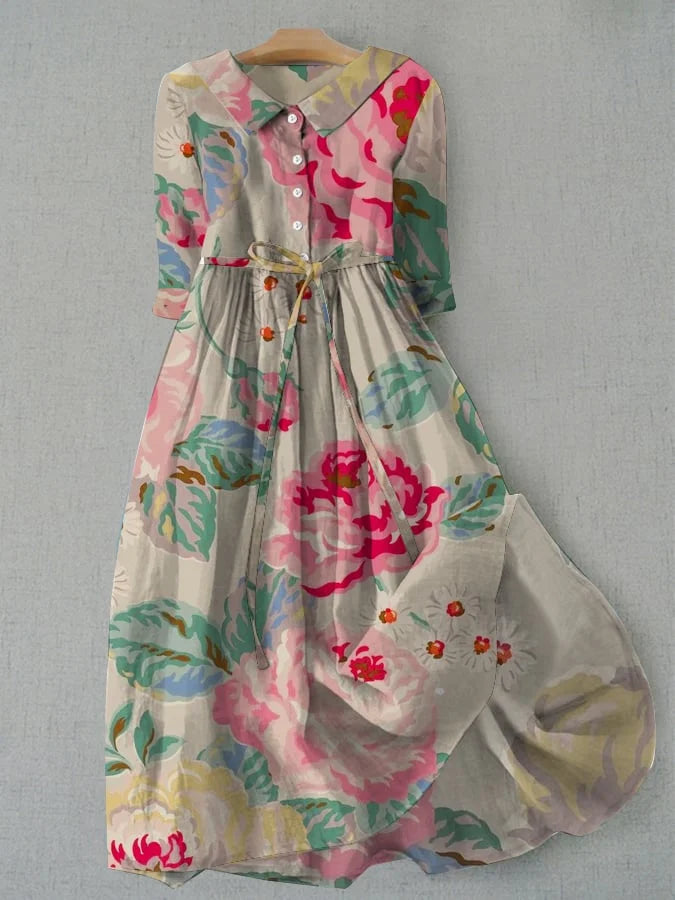 Cynthia – Graceful Floral Dress
