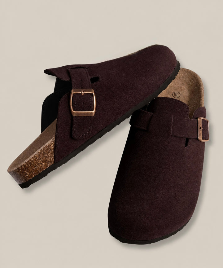Quinn | Clogs from Genuine Suede and Ergonomic Comfort