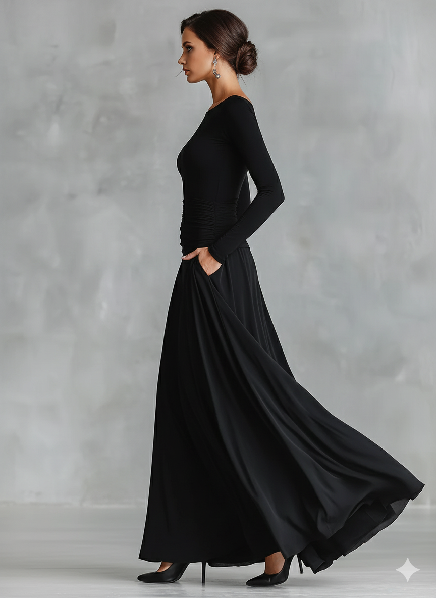 Effortless Elegance Maxi Dress — Flowing Silhouette for Any Occasion