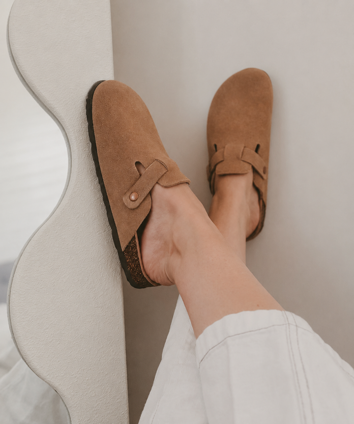 Quinn | Clogs from Genuine Suede and Ergonomic Comfort