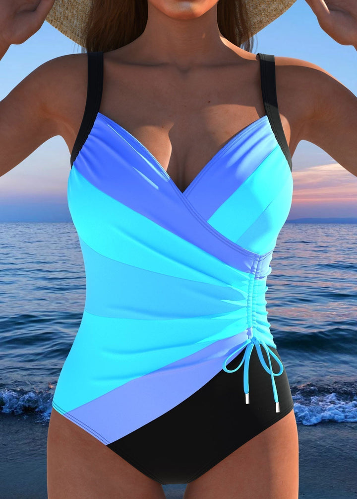 Luxe Women's Swimsuit | Colorful Print, Adjustable Wrap Design 2