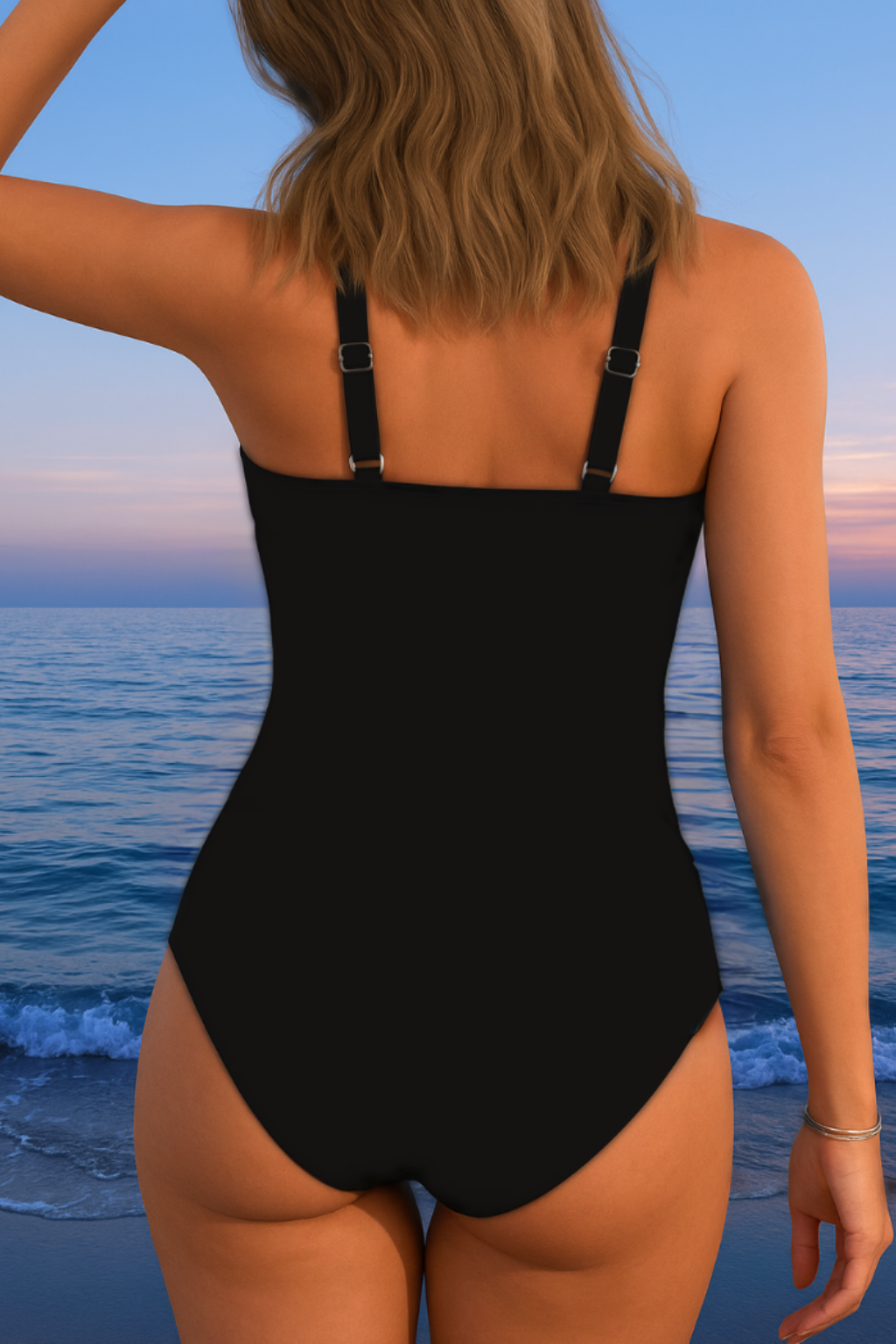 Luxe Women's Swimsuit | Colorful Print, Adjustable Wrap Design 3