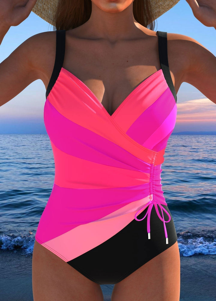 Luxe Women's Swimsuit | Colorful Print, Adjustable Wrap Design 4
