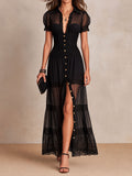 Melora Women's Maxi Dress | Sheer Lace, Elegant Bohemian Style 0
