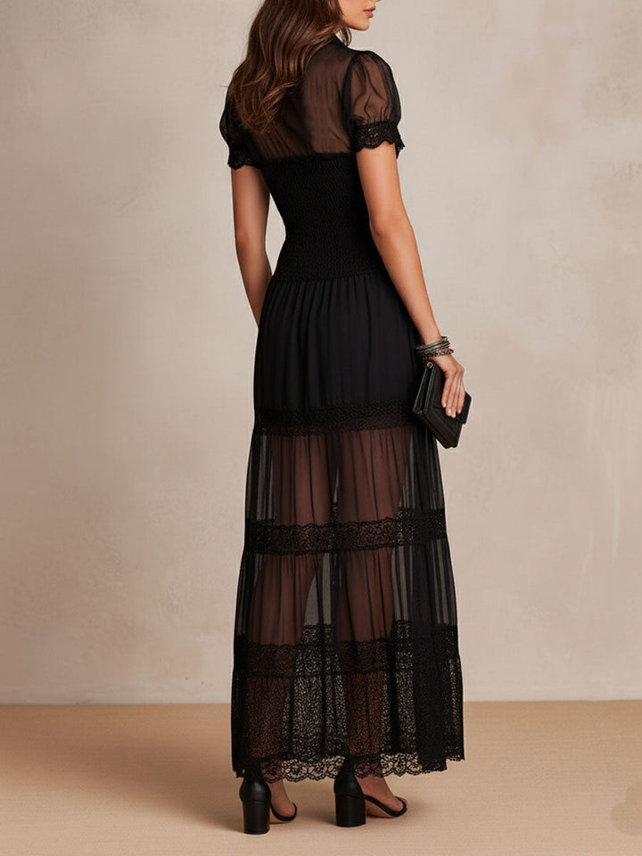 Melora Women's Maxi Dress | Sheer Lace, Elegant Bohemian Style 3