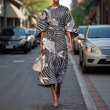 Melody | Elegant Floral Midi Dress