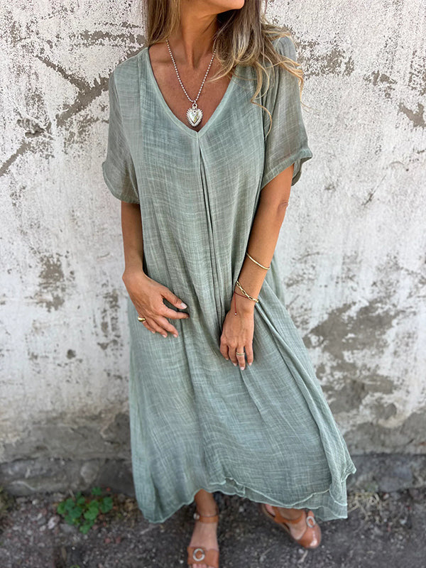 Amy™ | Tummy Coverage V-neck Dress