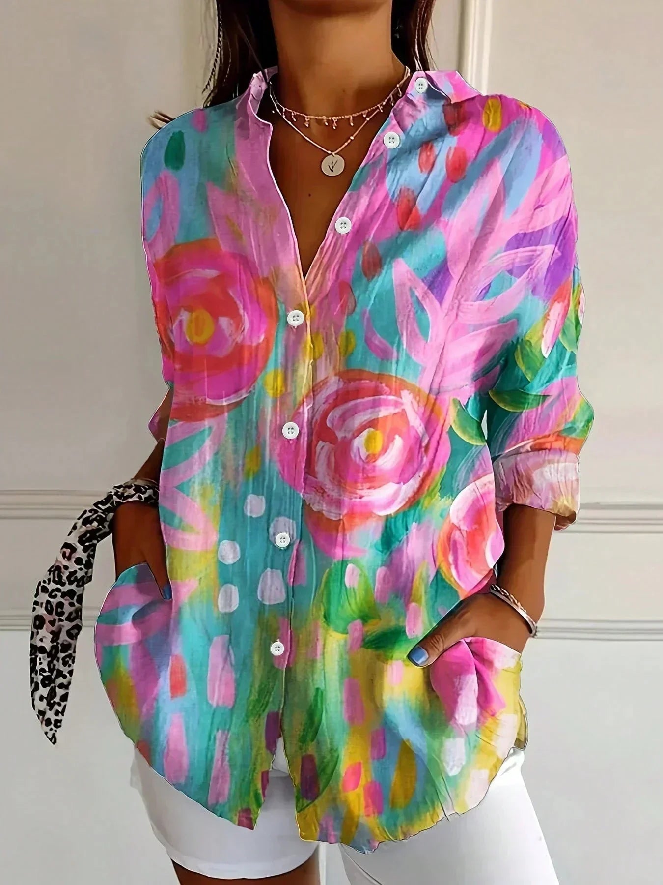 Sadie | Colourful Pattern Blouse