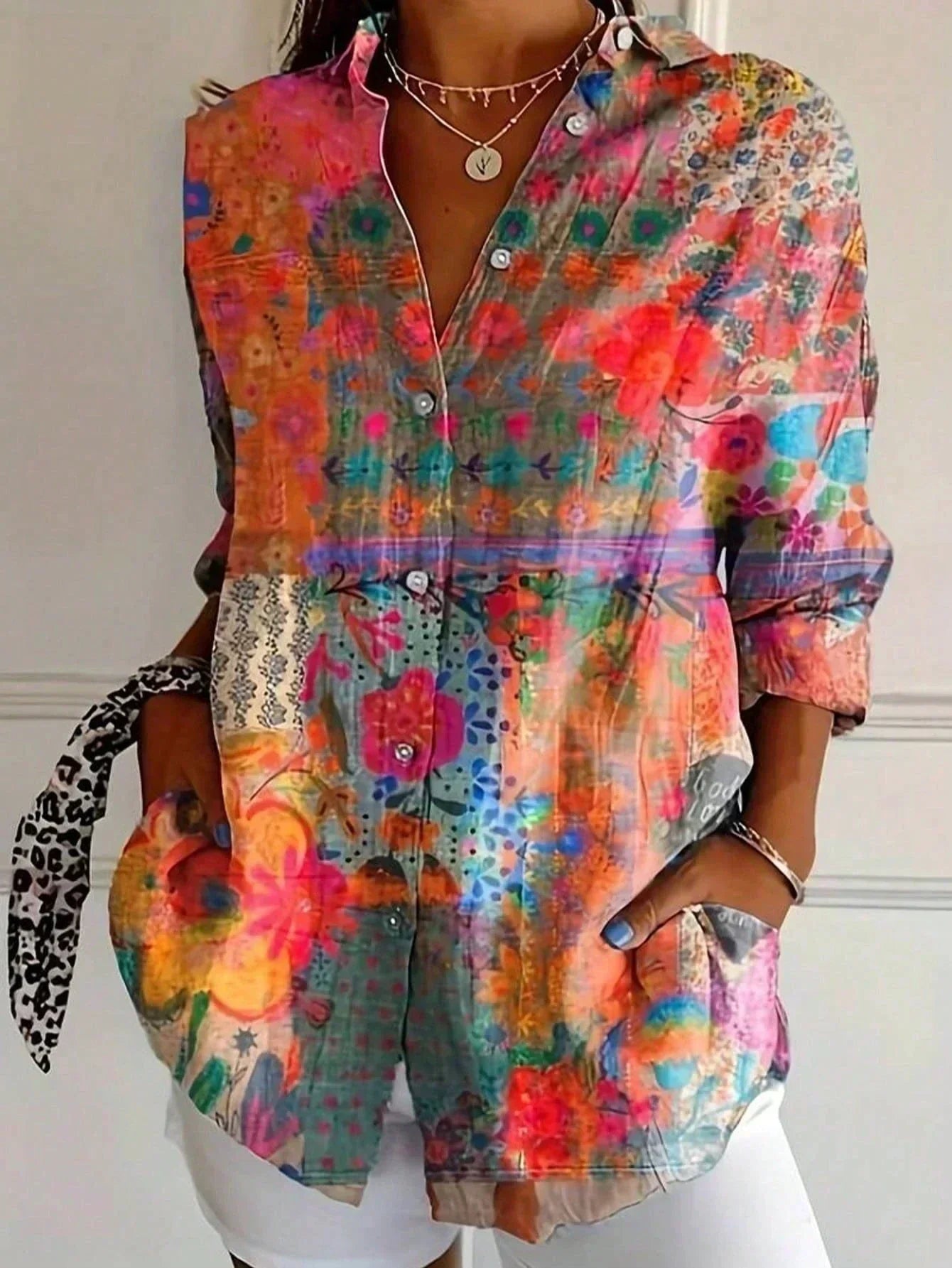 Sadie | Colourful Pattern Blouse