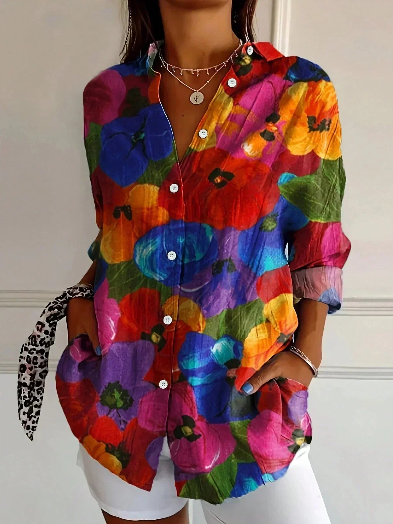 Sadie | Colourful Pattern Blouse