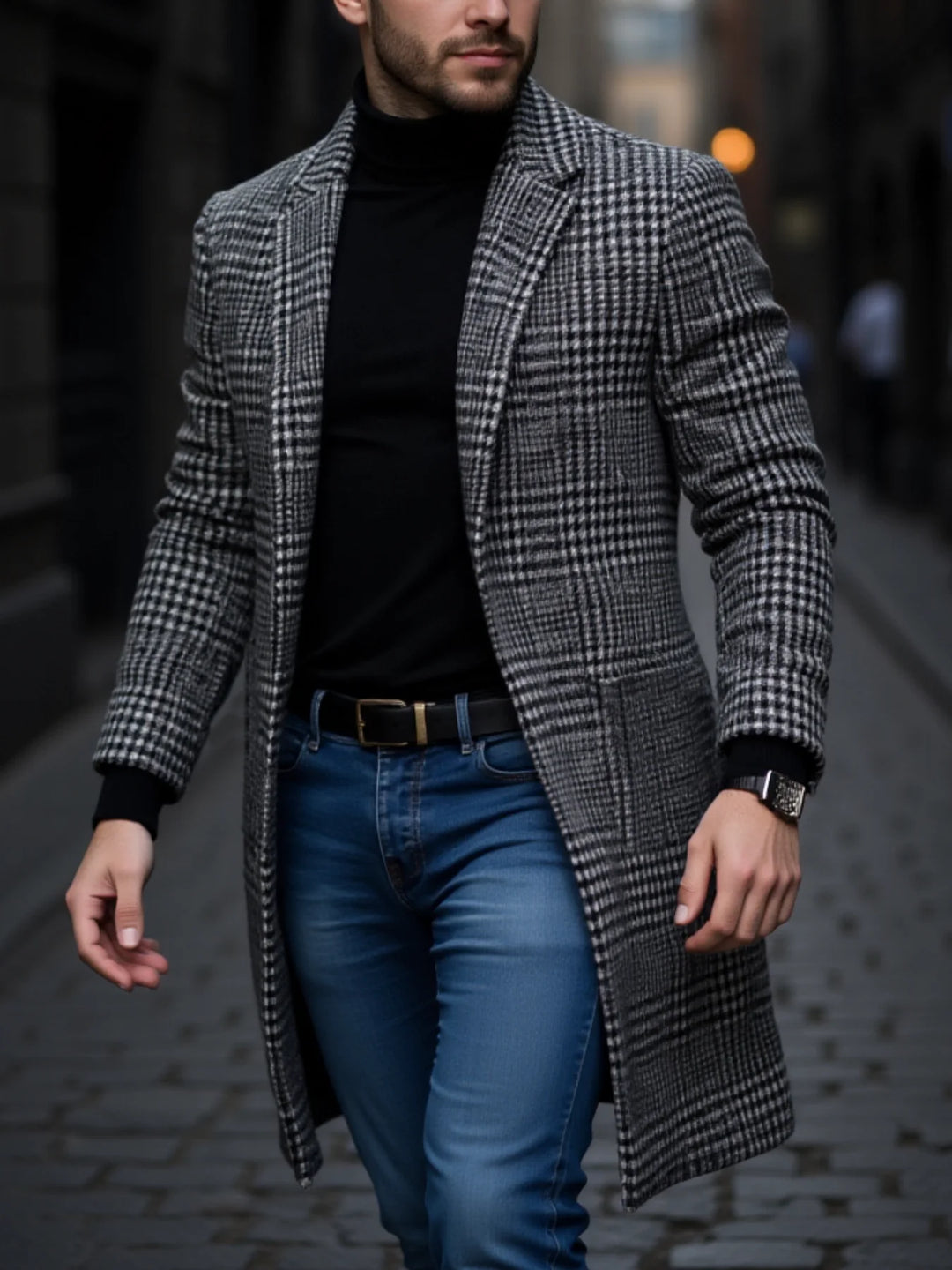Men's Outdoor Thickened Trench coat
