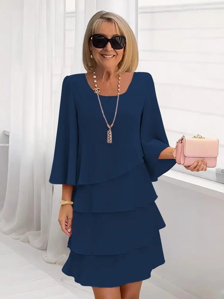 Ella™ | Graceful Layered Ruffle Dress