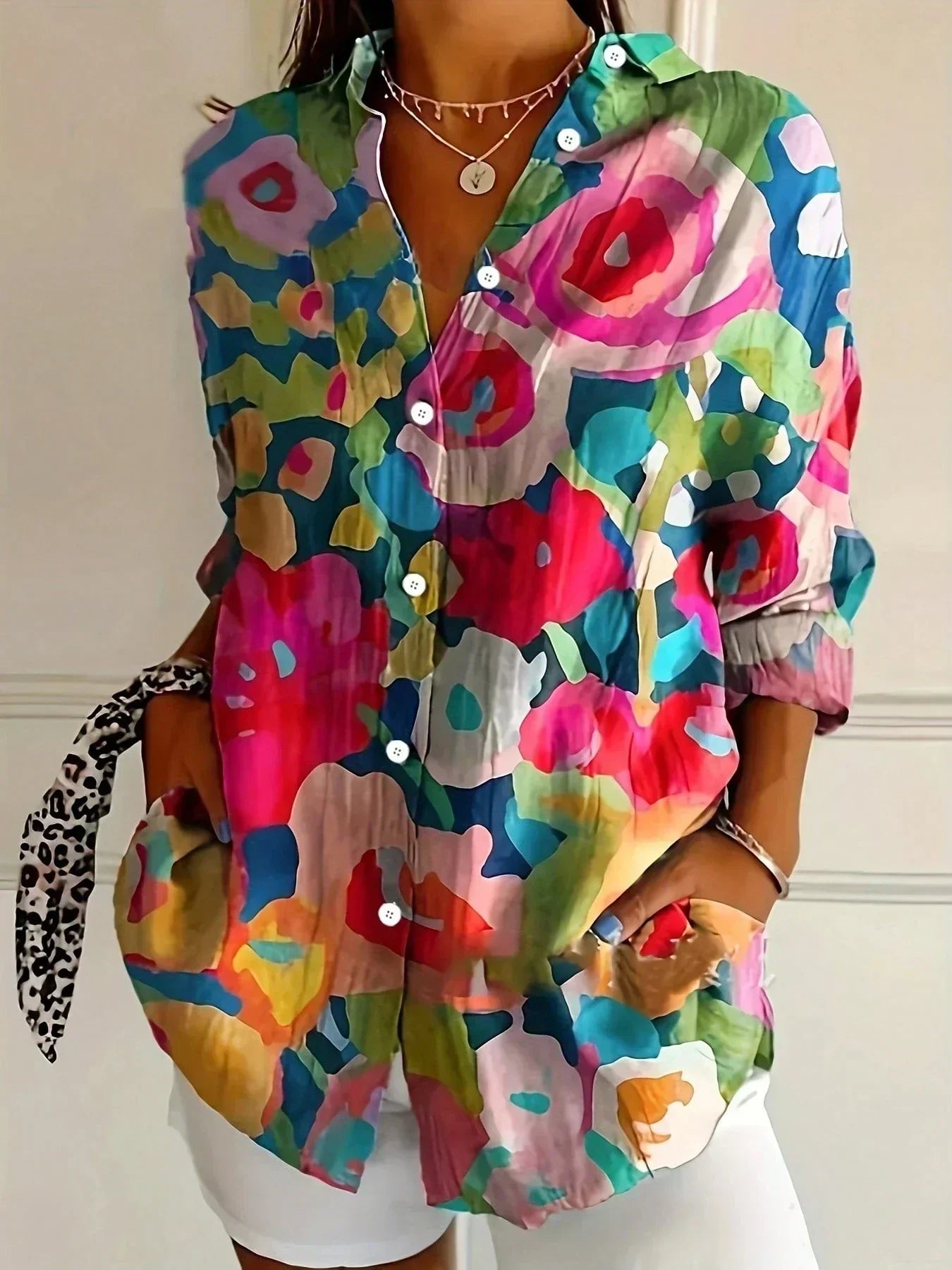 Sadie | Colourful Pattern Blouse