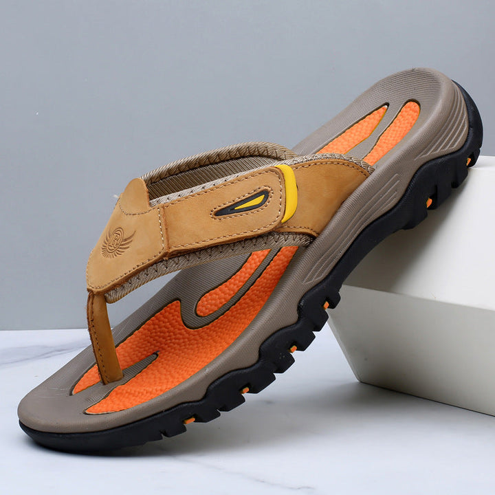 Sable Leather Sandals | Adjustable Strap, Cushioned Footbed 10