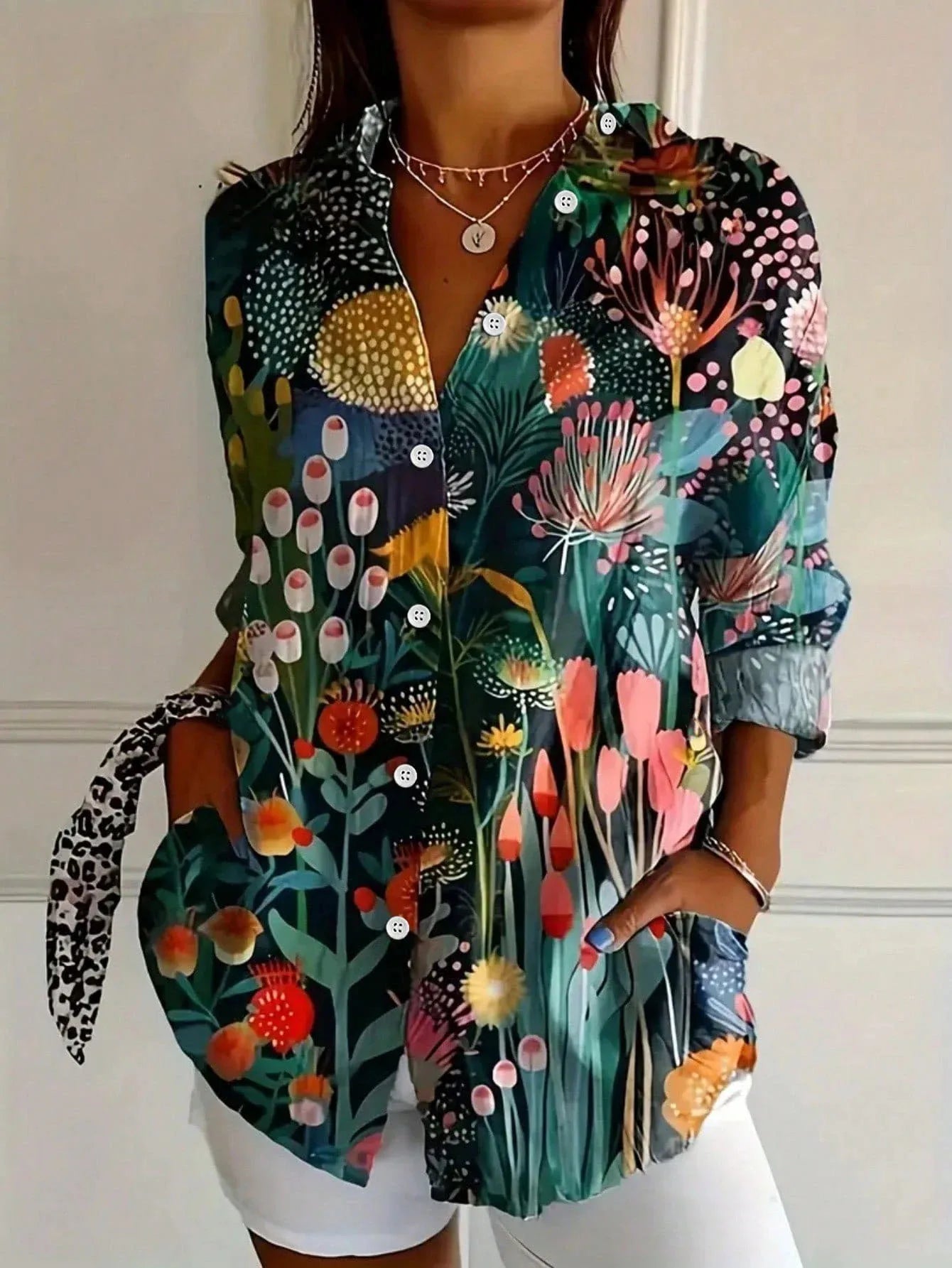 Sadie | Colourful Pattern Blouse