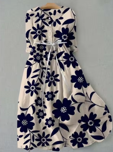 Beverly – Navy Floral Dress