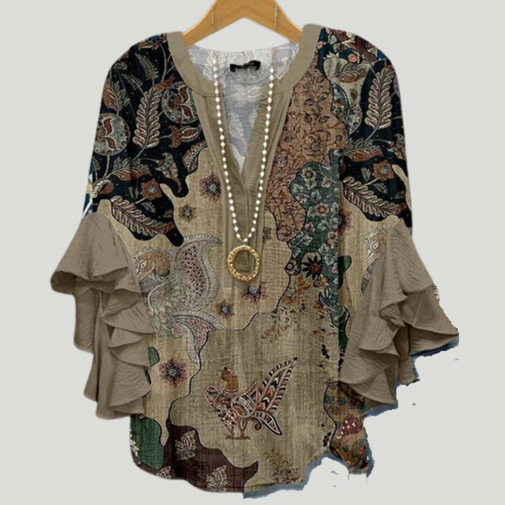 Phoenix | Elegant Blouse with Patterns