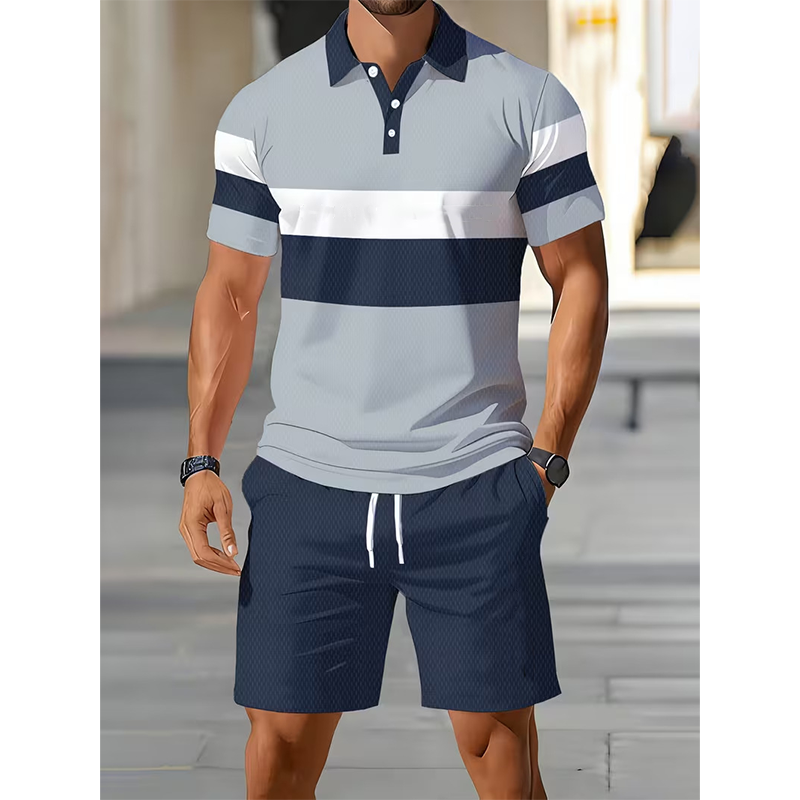 Soren Men's Shirt and Shorts Set | Breathable Lightweight Fabric, Casual Summer Wear 0