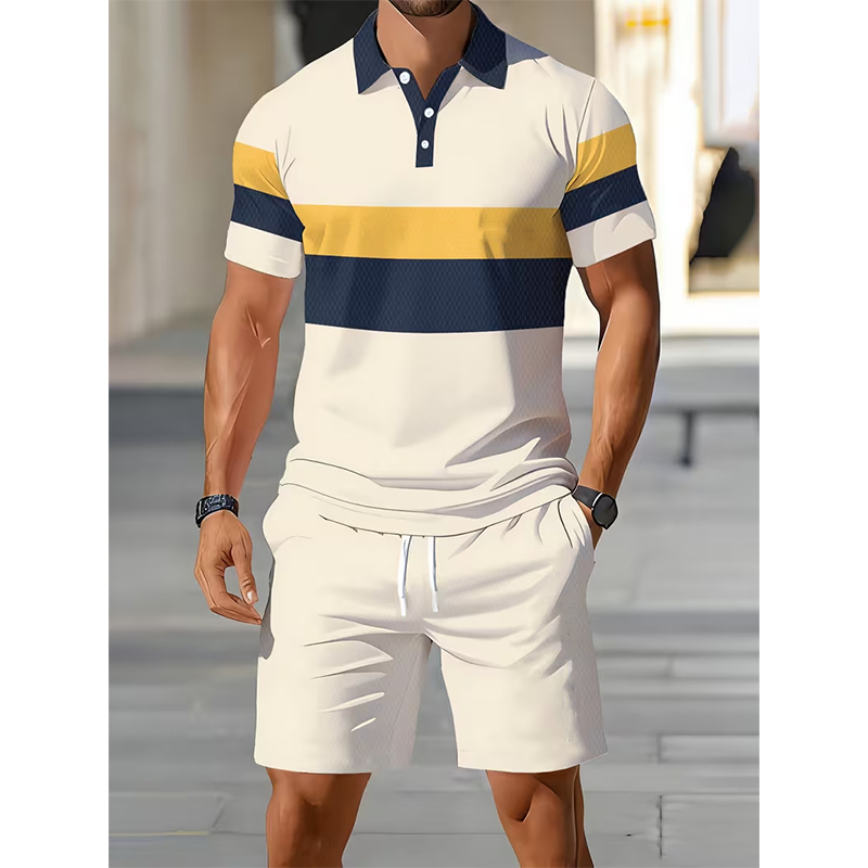 Soren Men's Shirt and Shorts Set | Breathable Lightweight Fabric, Casual Summer Wear 10