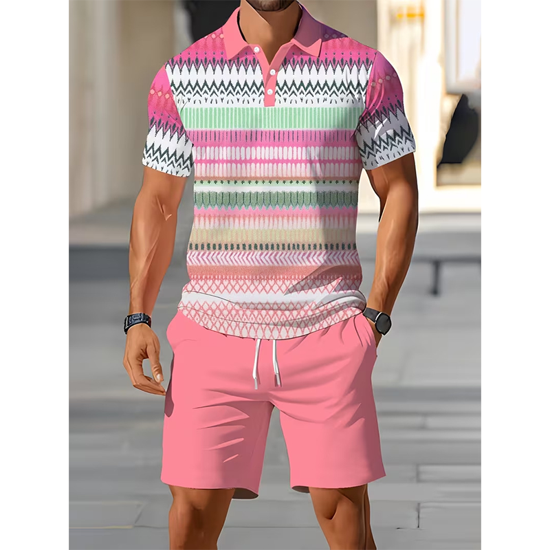 Soren Men's Shirt and Shorts Set | Breathable Lightweight Fabric, Casual Summer Wear 13