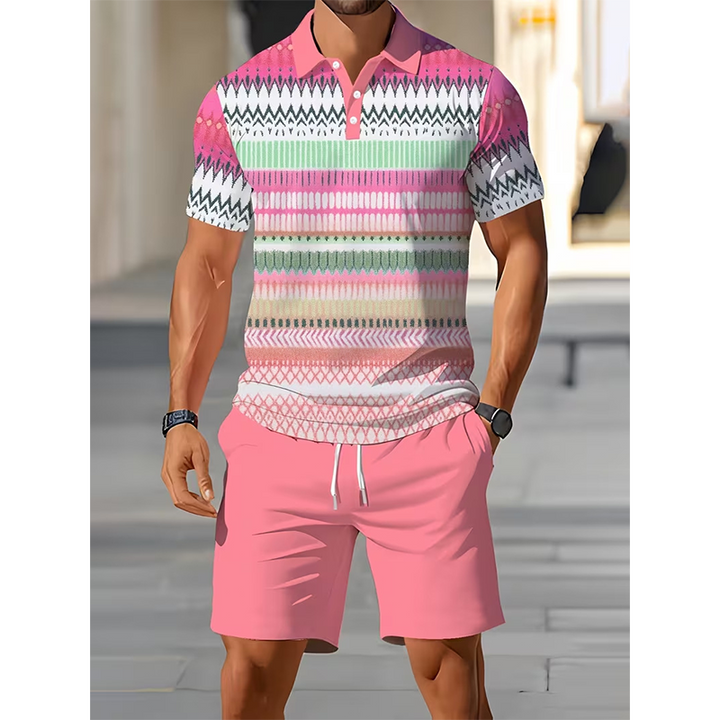 Soren Men's Shirt and Shorts Set | Breathable Lightweight Fabric, Casual Summer Wear 13
