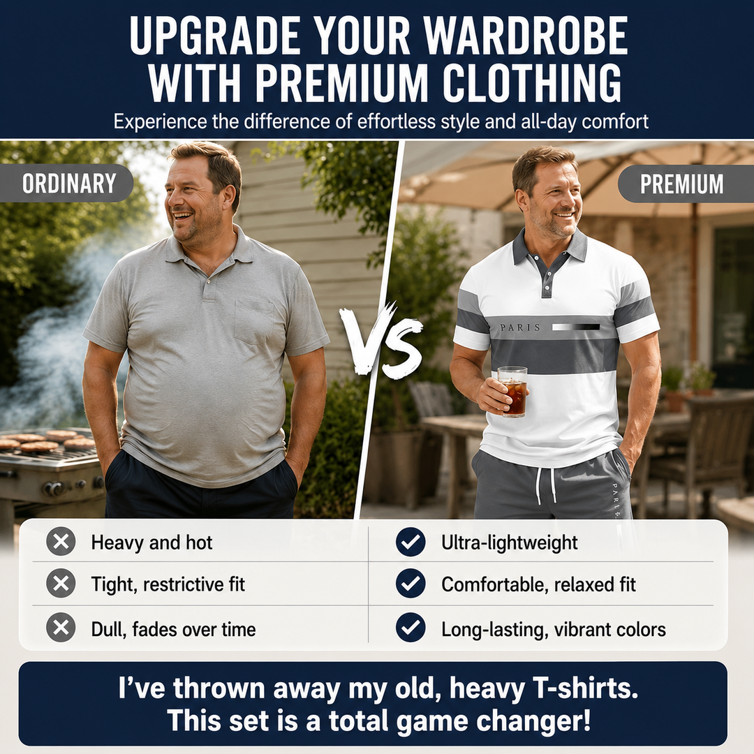 Sullivan | Shirt and Shorts Set - Breathable Casual Summer Wear