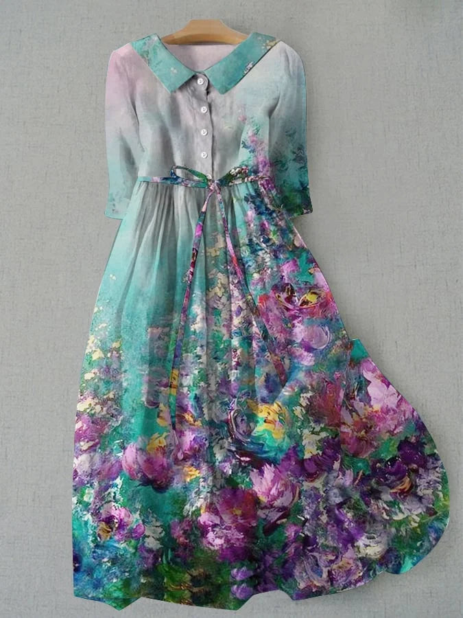 Patricia – Elegant Watercolour Dress